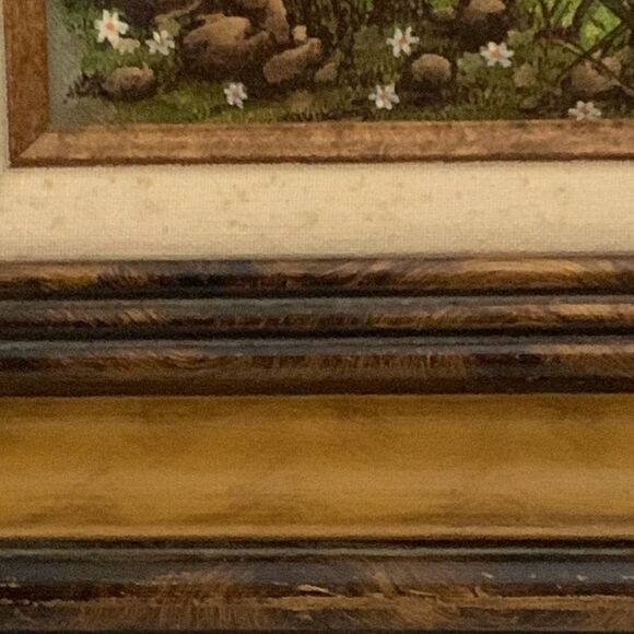 VTG LIGER CUB CANVAS PAINTING SIGNED WOOD FRAMED 8X10 CANVAS - Picture 12 of 15